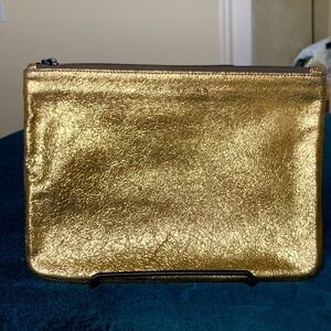 Marc Jacobs Neiman Marcus Target pouch clutch in gold